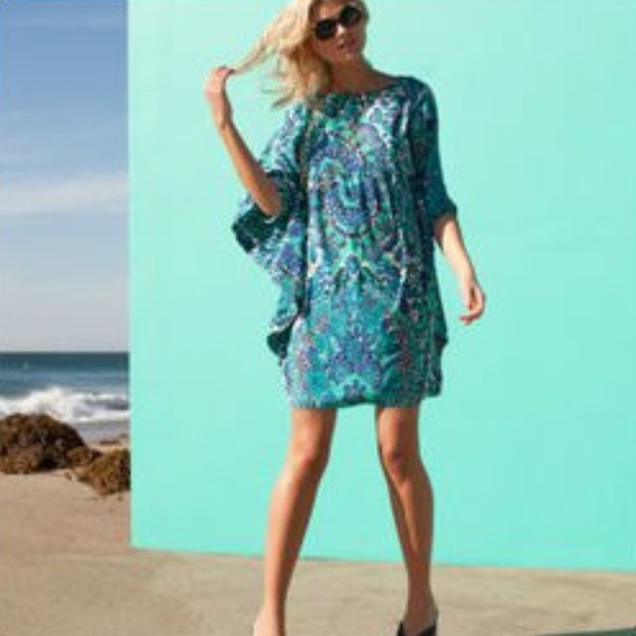 💕TRINA TURK💕 Paisly Tunic Mini Dress or C - Picture 2 of 8